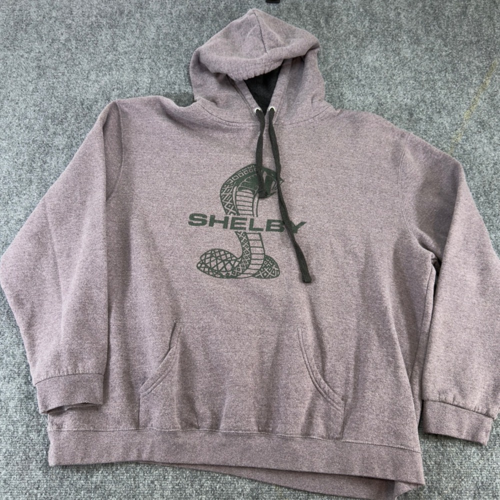 Lone Rock Shelby Cobra Graphic Hoodie Heather Maroon Size 2XL